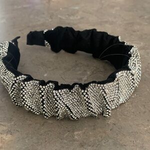 Elegant Black and Silver Headband